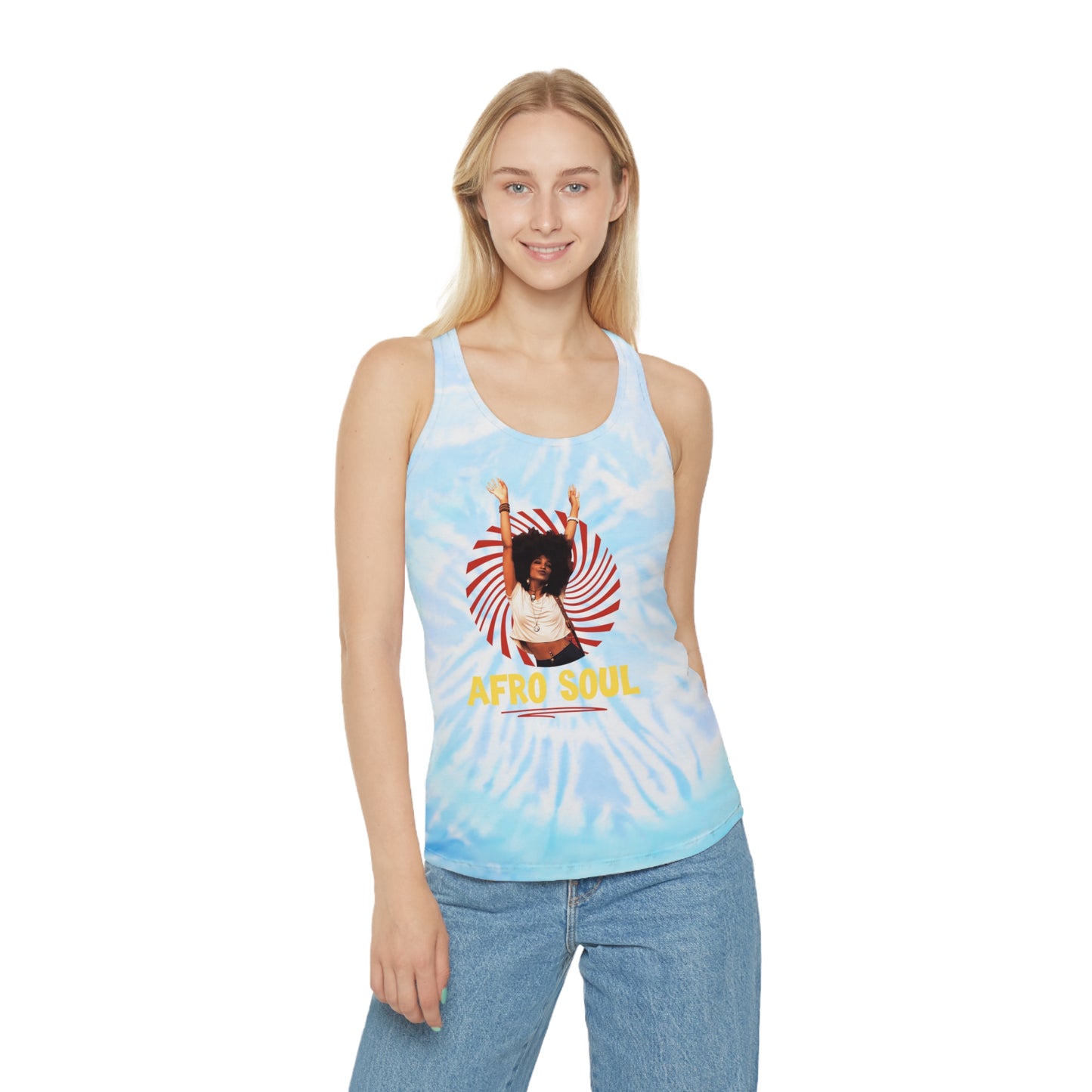Summer Tie Dye Racerback Tank Top