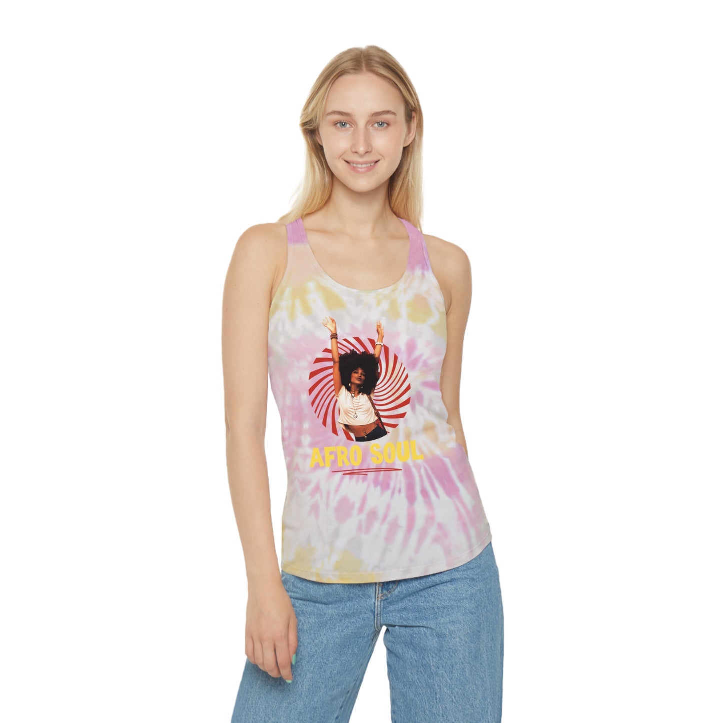 Summer Tie Dye Racerback Tank Top