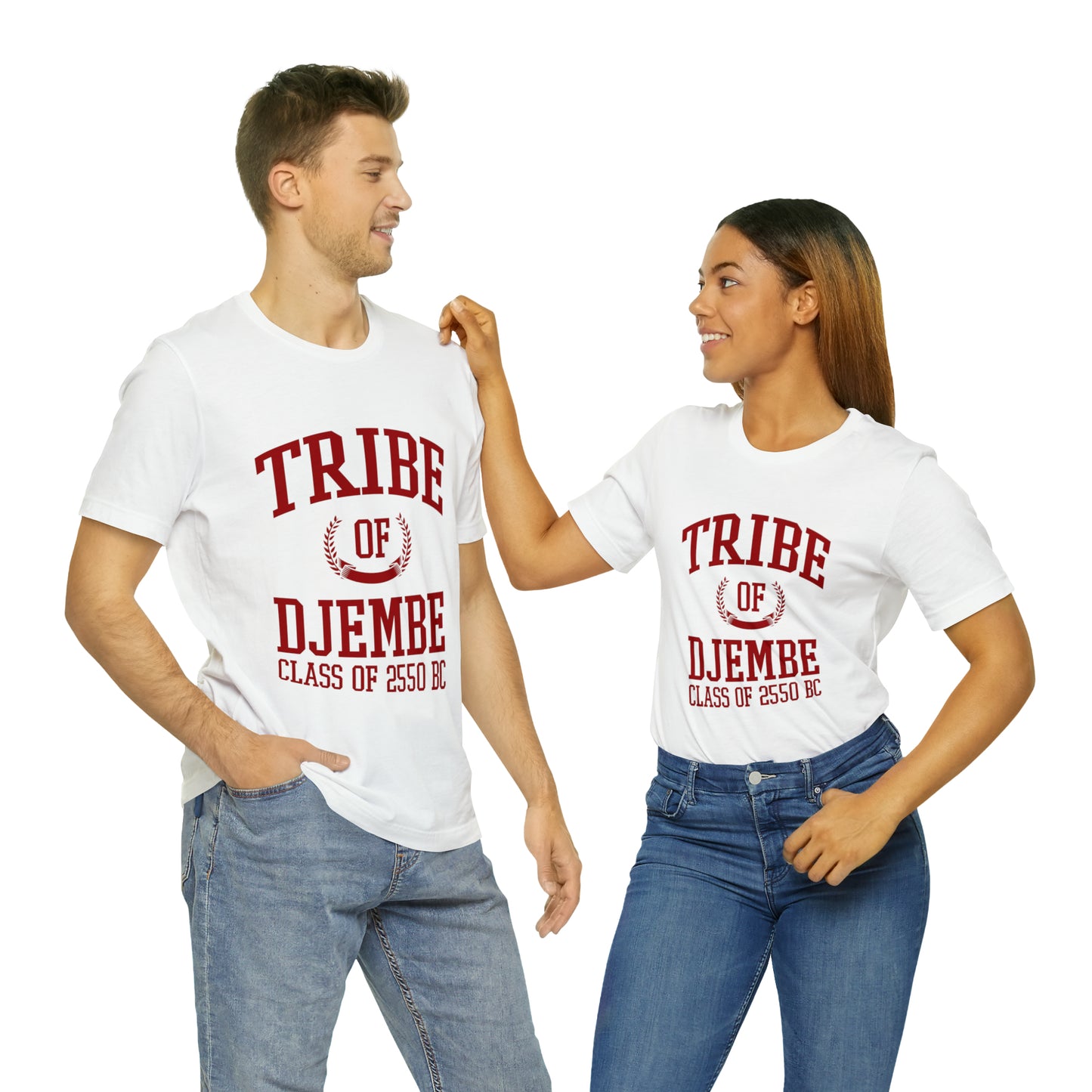 Tribe of Djembe Class of 2550 DC -Virgin White T-Shirt
