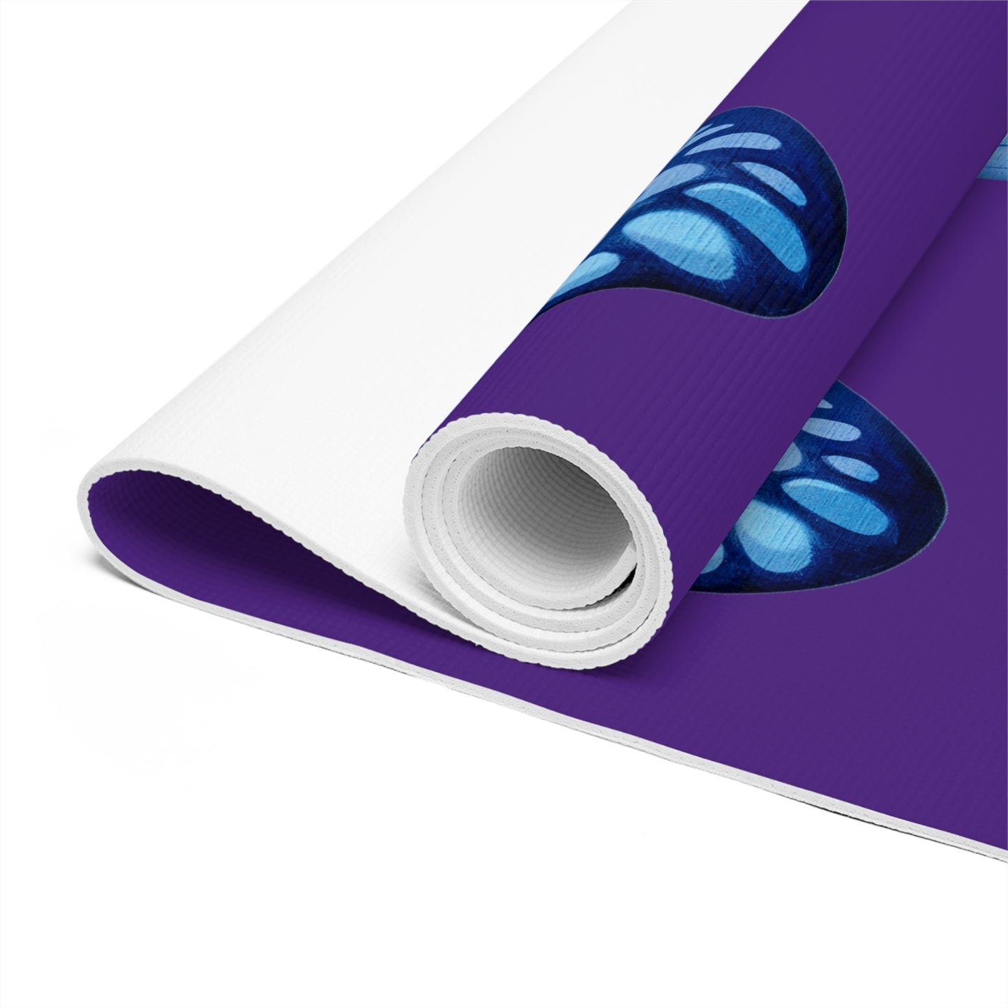 Blue Butterfly Foam Yoga Mat